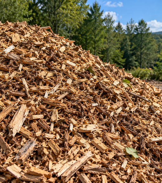 Woodchips in Central Vermont